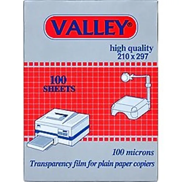 Valley Asetat Kağıdı 100 Adet Yüksek Kalite 210X297