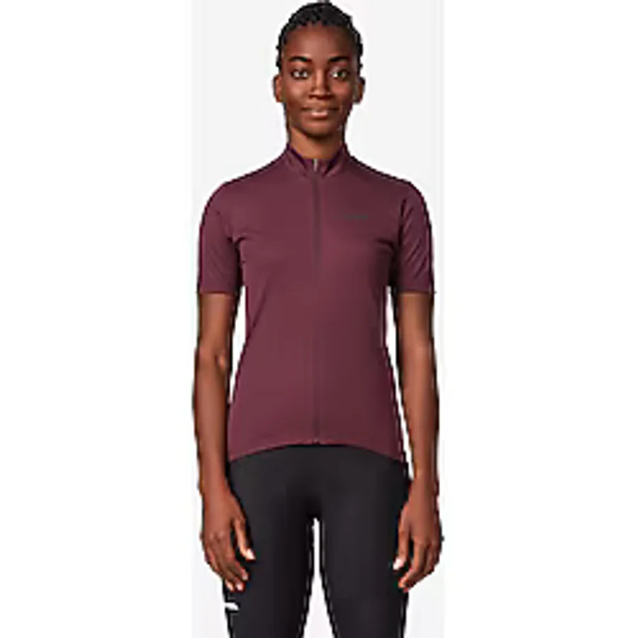 Van Rysel Essential Erkek Kısa Kollu Yol Bisikleti Forması Bordo Decathlon