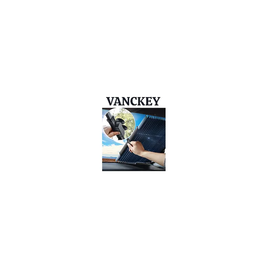 VANCKEY Ön Cam Oto Araba Suv Tır Sürgülü Güneşlik Ön Cam Güneşliği Sürgülü Yeni Nesil Metalize 70 x 150