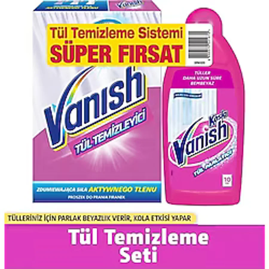 Vanish Kosla Tül Temizleyici Toz 400 Gr + Parlatıcı 450 ml