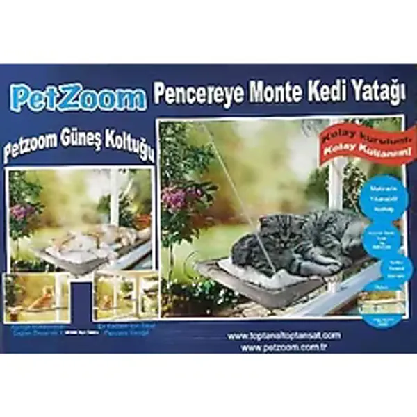 Vantuzlu Kedi Pencere Yatağı