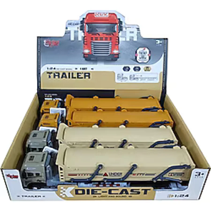 Vardem Sürtmeli Die-Cast Işıklı ve Sesli Tanker Taşıyan Tır 22