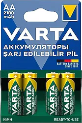Varta 56706 2100 mAh 4'lü Şarjlı AA Kalem Pil