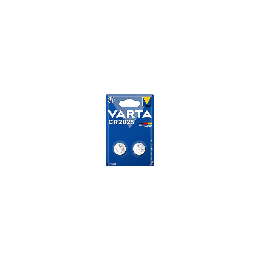 Varta CR2025 3 V 2'li Lityum Düğme Pil