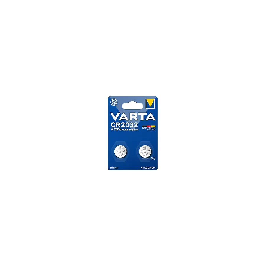 Varta CR2032 3V 2'li Lityum Düğme Pil