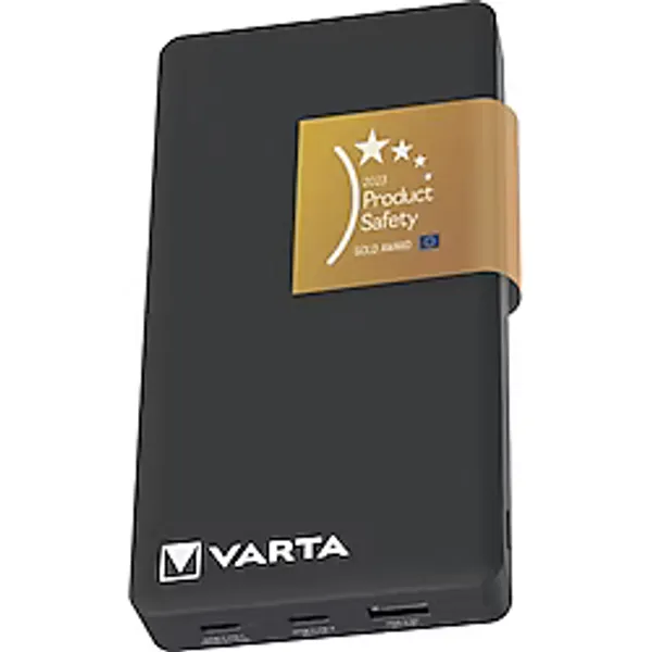 Varta Power On Demand Power Bank 20.000 Mah Mobil Şarj Cihazı Tabletler ve Akıllı Telefonlar İçin 3 Bağlantı Noktası, Yüksek Kapasiteli, Çevre Dostu Paketleme, Kompakt - 001-Renkli