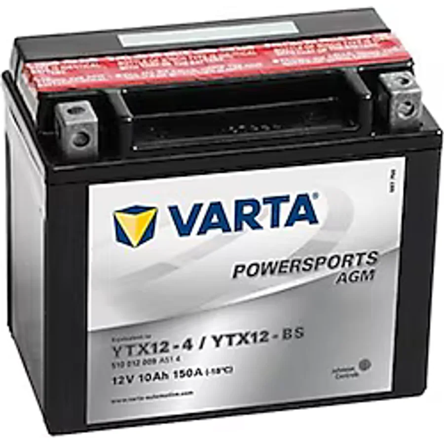 Varta Powersports AGM YTX12-BS 12 V 10 Ah Motosiklet Aküsü