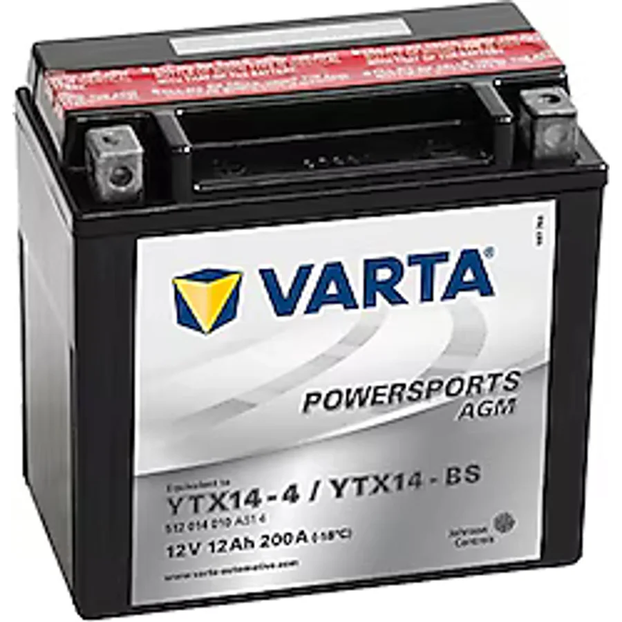 Varta Powersports AGM YTX14-BS 12 V 12 Ah Motosiklet Aküsü