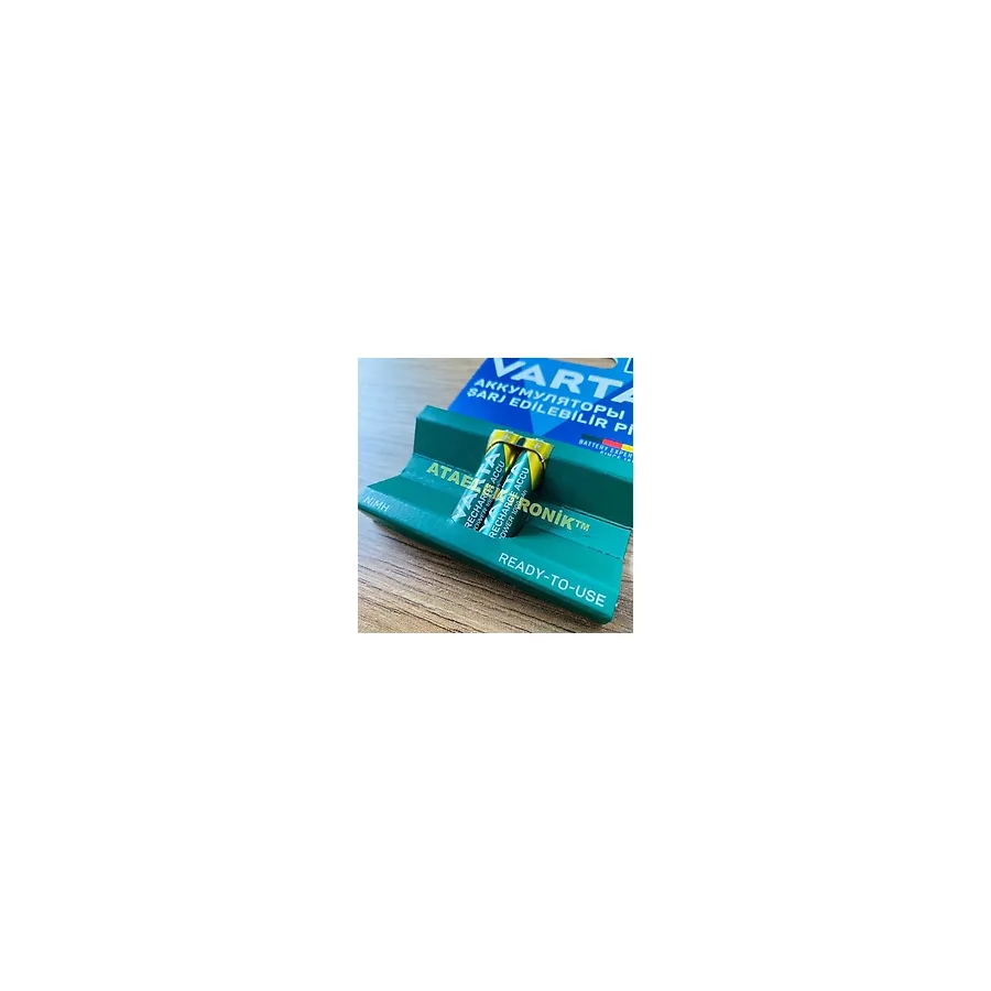 Varta Telsiz Telefonlar için İNCE AAA tip PİL Varta 1000 Mah Telsiz Telefon Pili Bataryası - 2'li