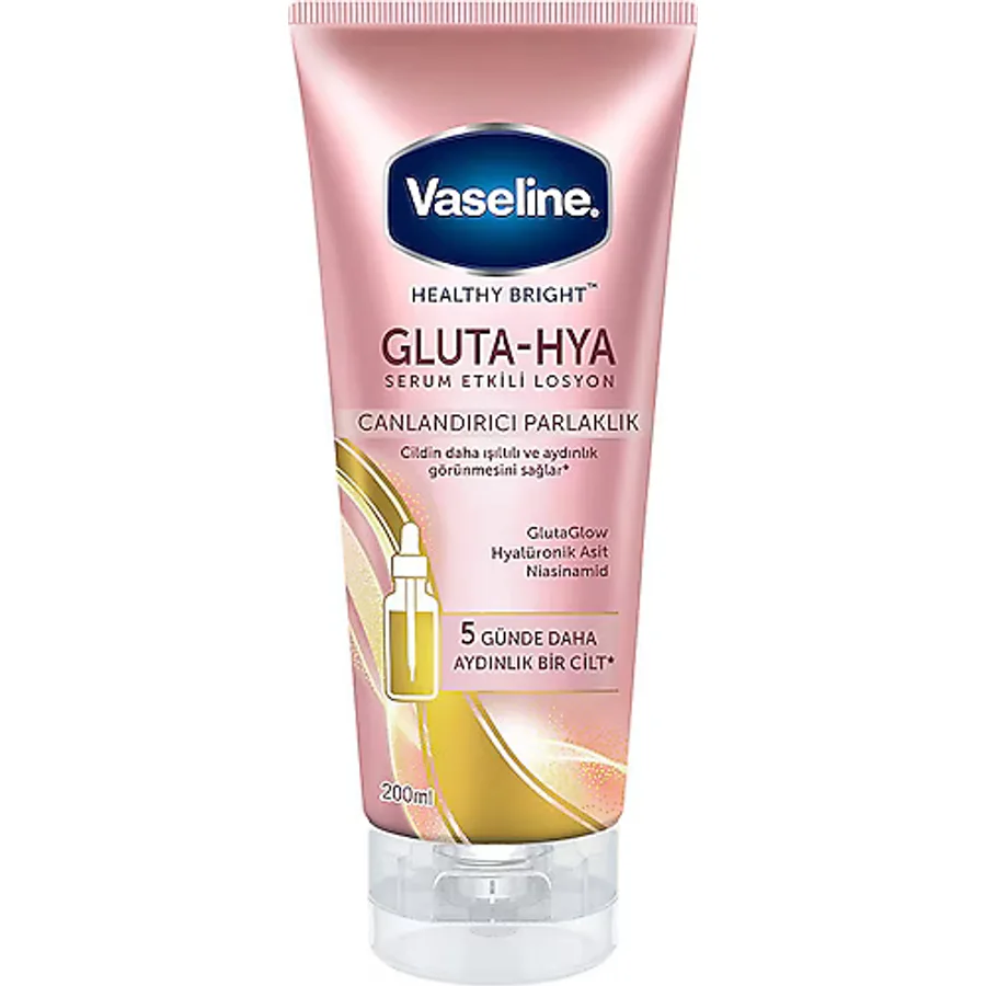 Vaseline Gluta Hya Serum Etkili Canlandırıcı Parlaklık Vücut Losyonu 200 ml