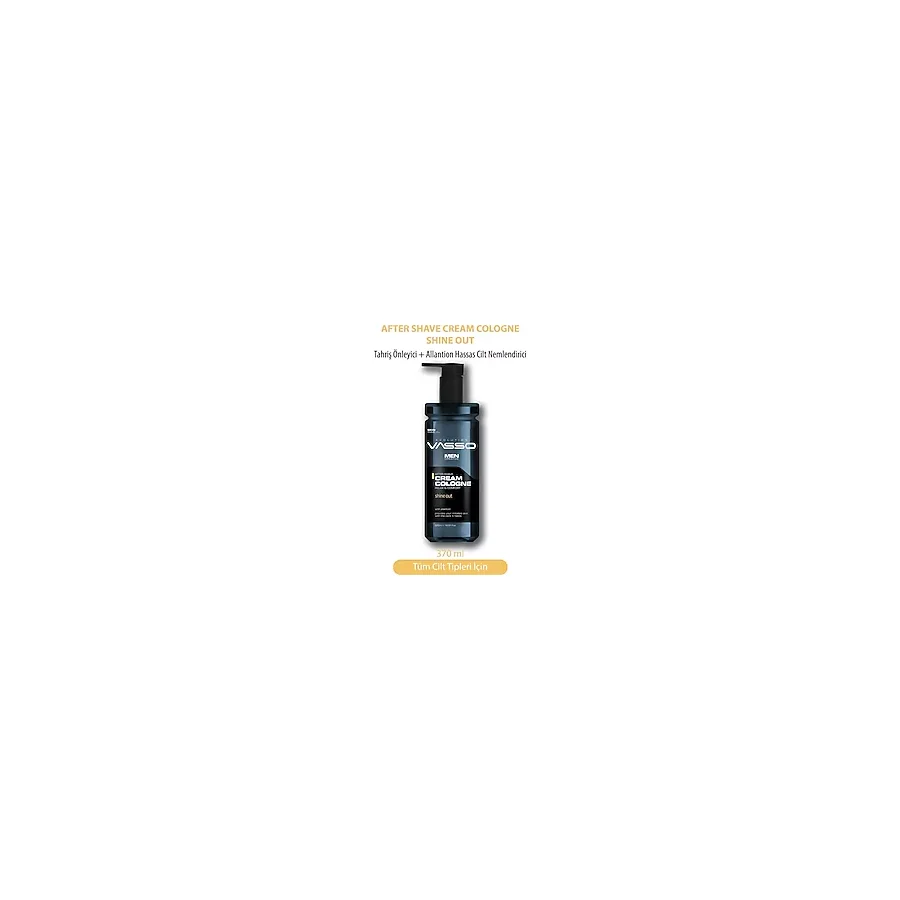 Vasso Tıraş Sonrası Tahrişi Önleyici Krem Kolonya (Balsam) Shine Out 370 Ml
