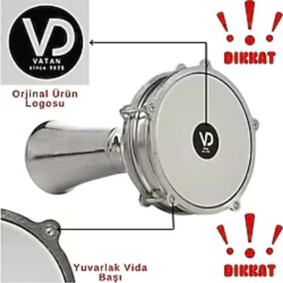 Vatan Alüminyum Klasik Düz Darbuka