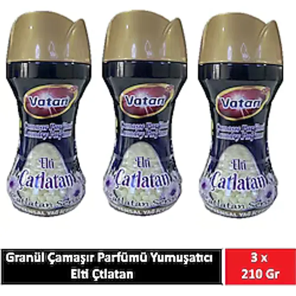 Vatan Granül Çamaşır Parfümü Ve Yumuşatıcı Elti Çatlatan 210 Gr X 3 Adet