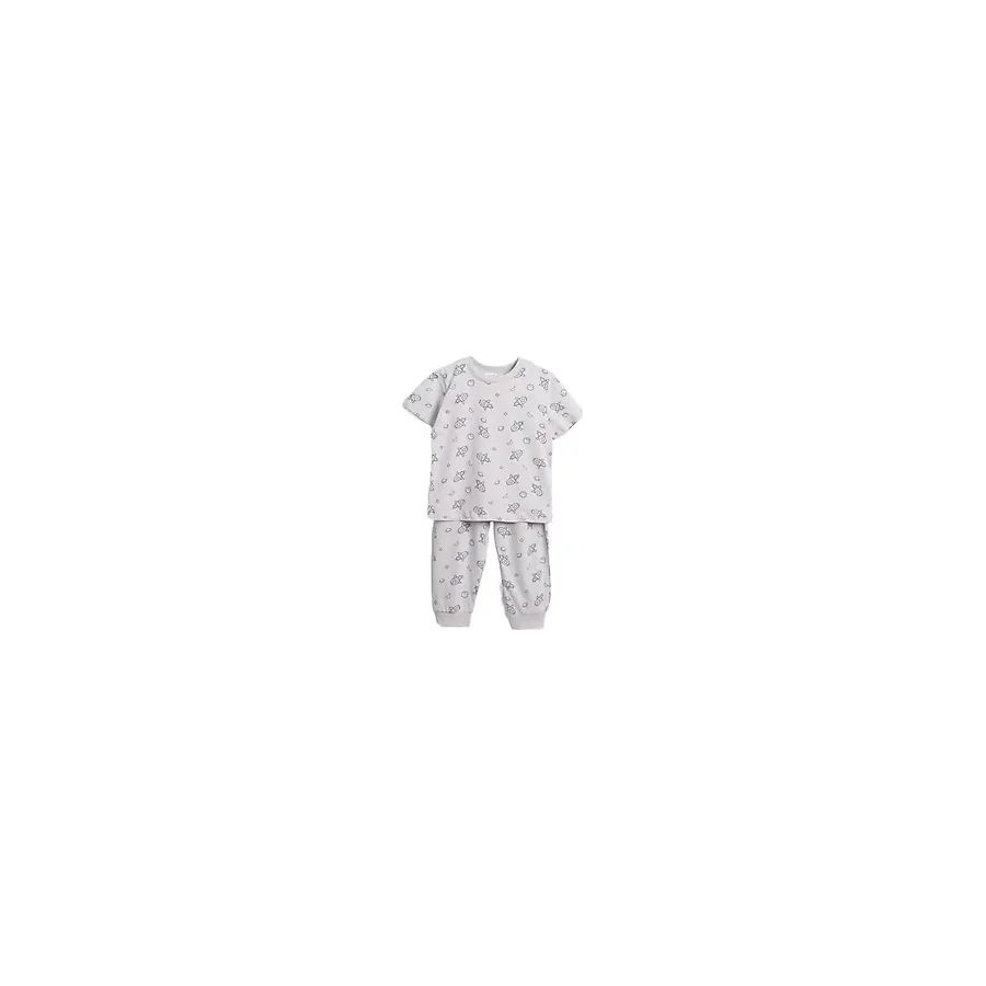 Vauva Desenli Çocuk Pijama Takımı (Gri, 5-6 Yaş)