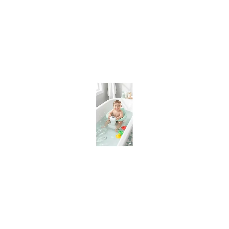 Vavbaby Önden Açılır Bebek Banyo & Bebek Mama Oturağı Mint Yeşili