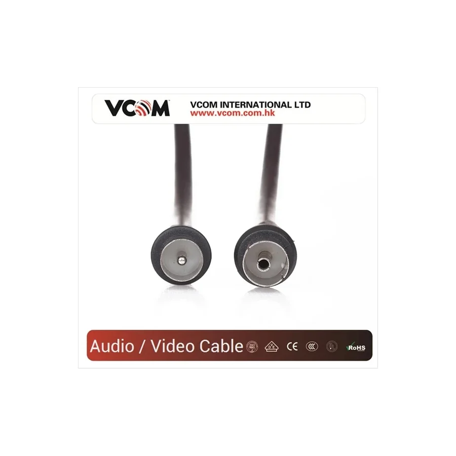 VCOM CV602-B 5MT ANALOG SİYAH TV UZATMA