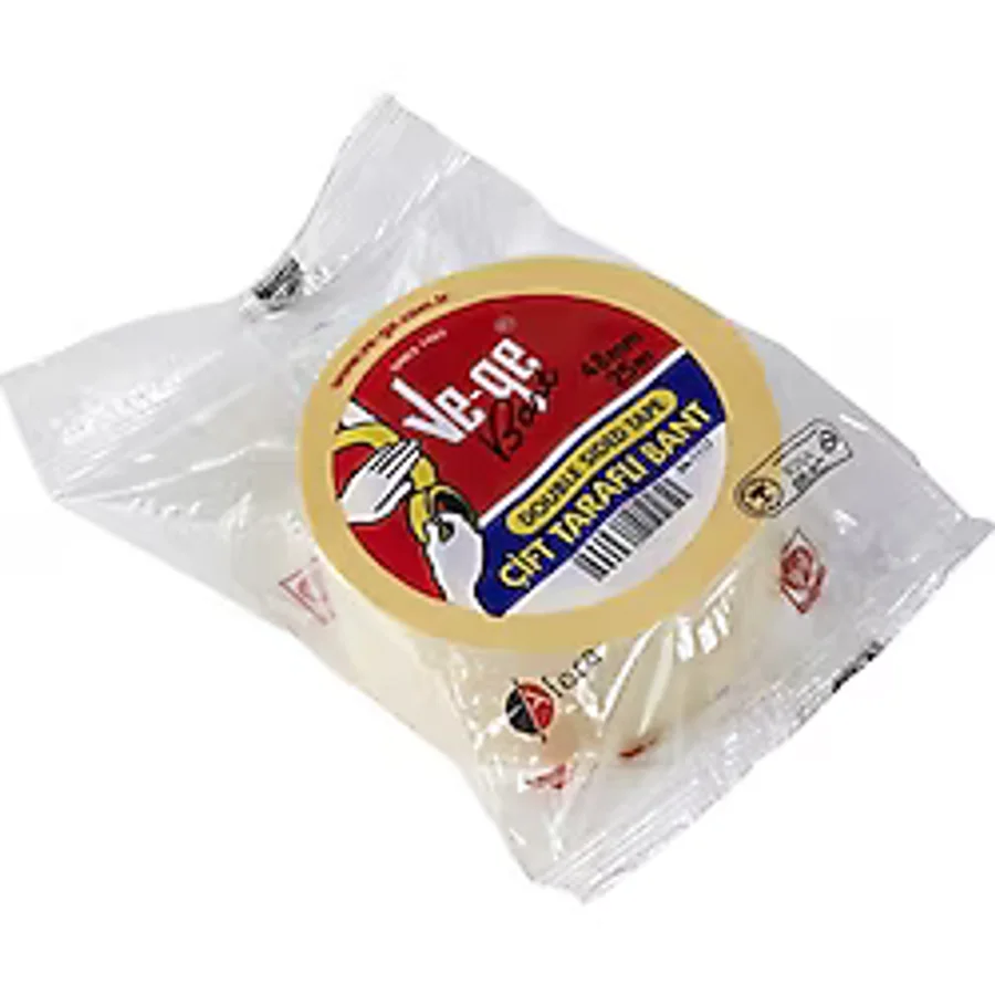 Ve-ge Çift Taraflı Bant - Halı Bandı - 48 Mm X 25 Metre - 1 Adet