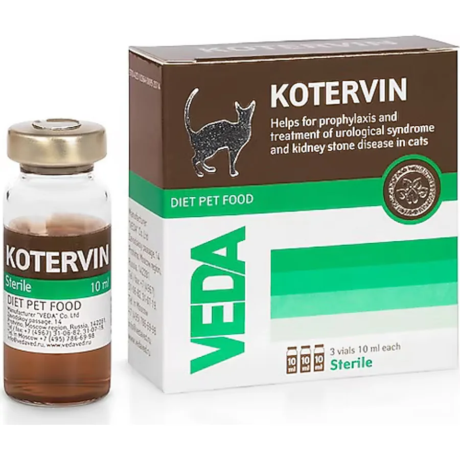 Vedavet Kotervin 3x10 ml Köpek Kedi Solüsyonu