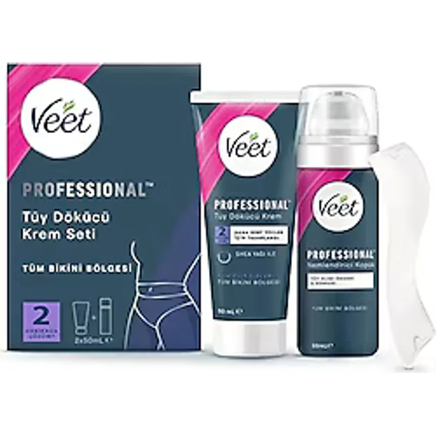 Veet Professional Bikini Bölgesi 2x50 ml Tüy Dökücü Krem Seti