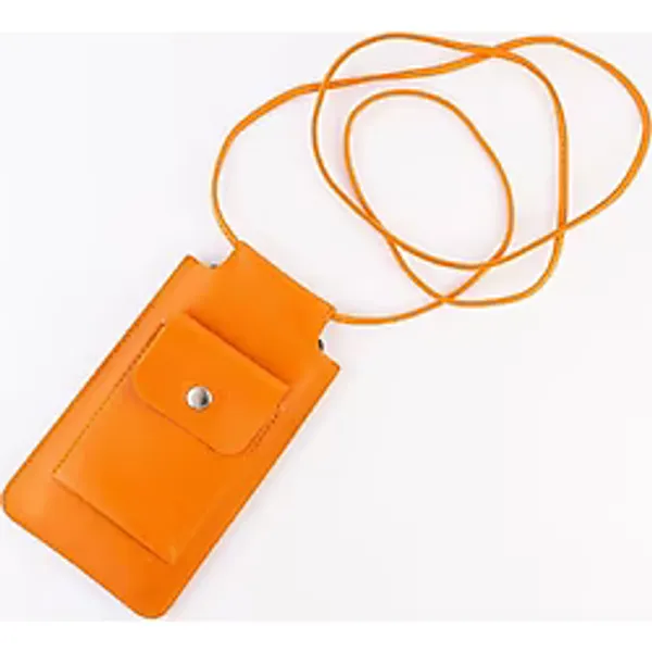 Vegan Deri Askılı Telefon Çantası - Iphone 16 ve Tüm Modellerle Uyumlu, Minimal Cepli Günlük Çanta (Krem, Siyah, Kahve, Sarı, Kırmızı, Turuncu, Mavi, Lila, Beyaz)