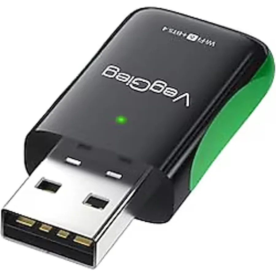 VegGieg 1100 Mbps Dual Band Wi-Fi 6 Alıcı ve Bluetooth 5.4 Adaptör Mini USB Dongle