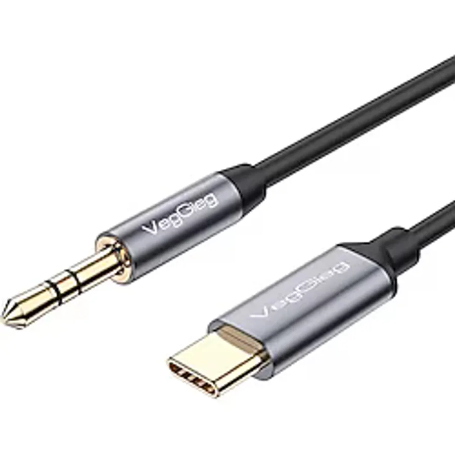 VegGieg USB Type-C to 3.5mm Aux Hi-Fi Ses Kablosu 1 Metre