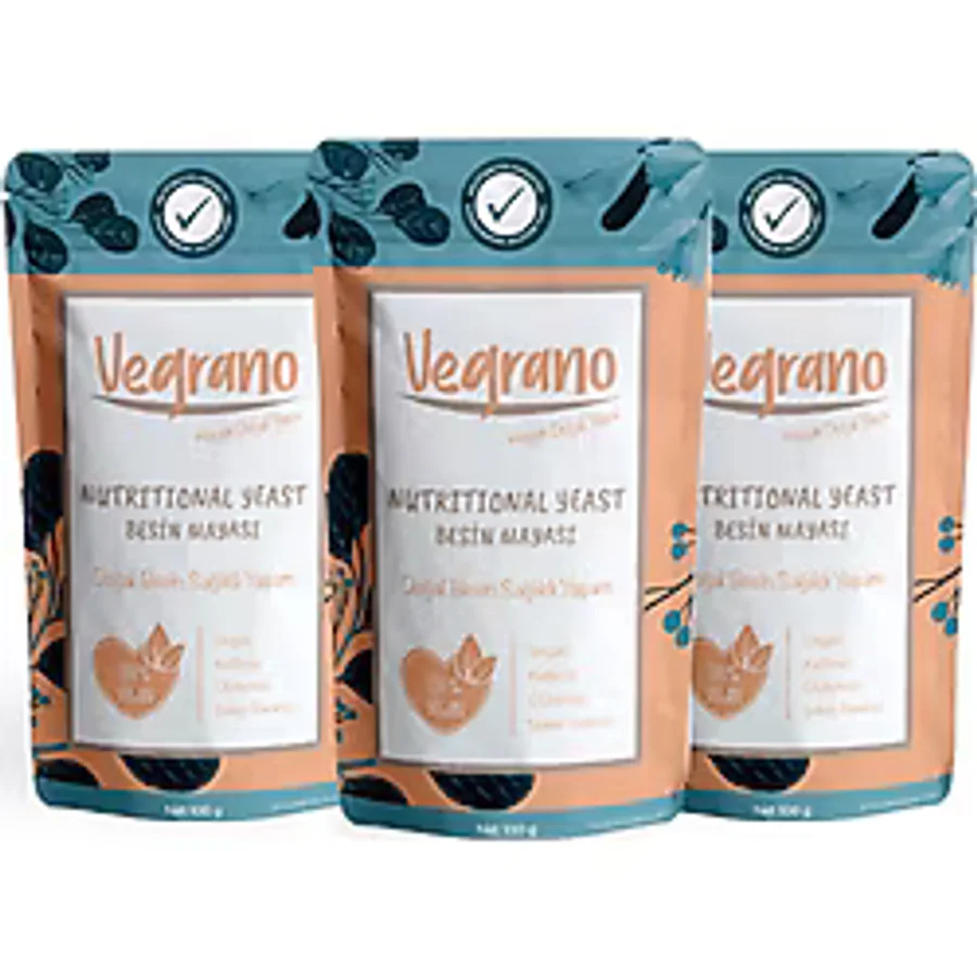Vegrano Nutritional Yeast Besin Mayası 3 x 100 G