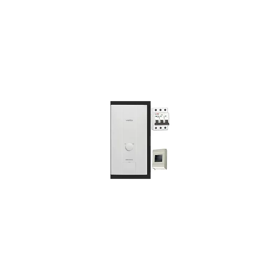 Veito Blue E 380 Volt 3 Faz Ani Su Isıtıcı (21 Kw) - (Merkezi Sistem) - Sıgorta Ve Kutusu Dahıl Paket
