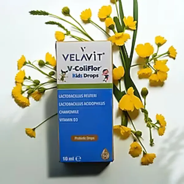 Velavit V-ColiFlor Kids Drops Probiyotik 10 ml Damla