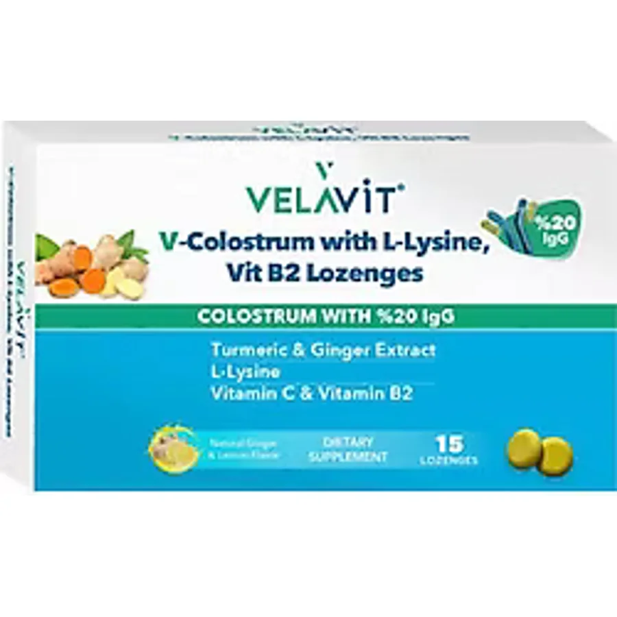 Velavit V-Colostrum with L-Lysine 15'li Pastil