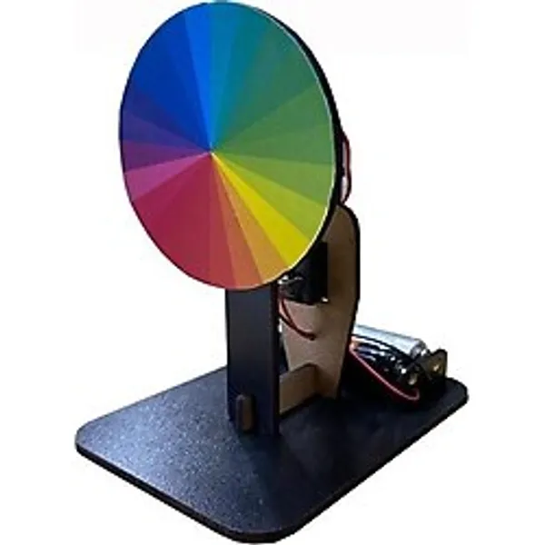 Velora Newton Renk Çarkı Yapım Seti 1 Adet 12X7X10 cm Fen Bilimleri Deney Setleri Okul Sınıf Nevton Çarkı