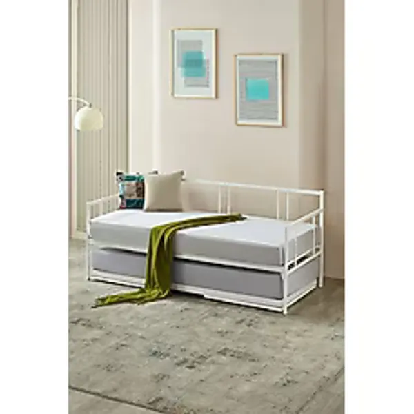Veluna Yavrulu Daybed Tek-çift Kişilik Sedir Metal Karyola