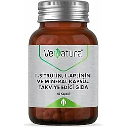VeNatura L-Sitrulin, L-Arjinin ve Mineral 60 Kapsül