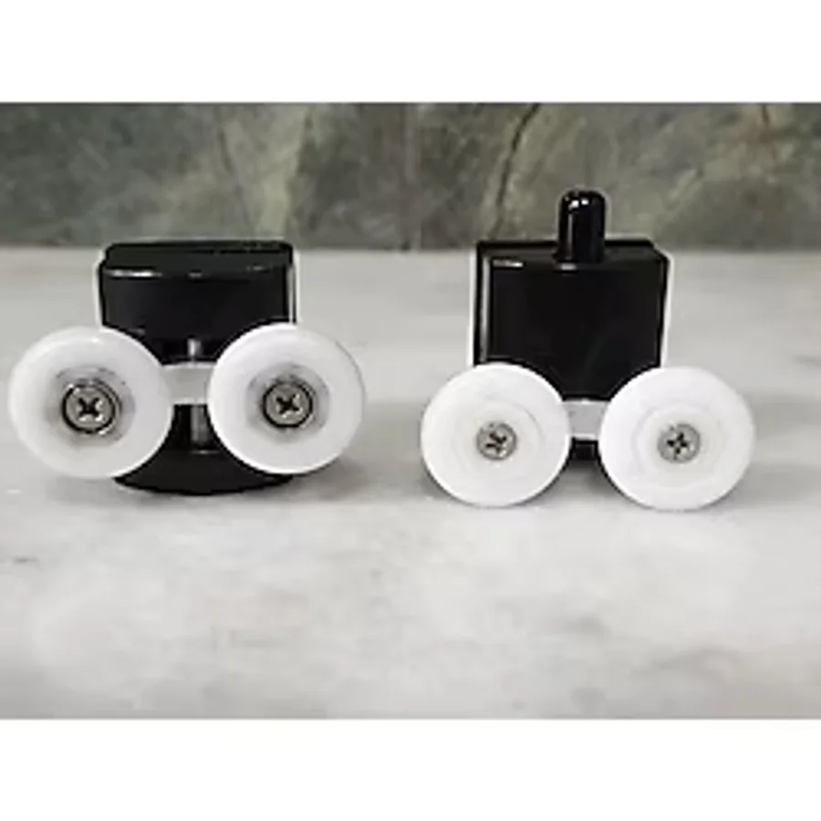 Venita Siyah Duşakabin Cam Kabin Tekerleği Takım 24 mm