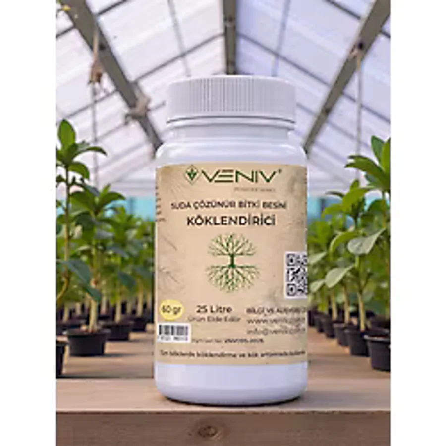 VENİV En Etkili Köklendirici Suda Çözünür Bitki Besini- Konsantre 25 L - 60 gram- Tüm Bitkiler