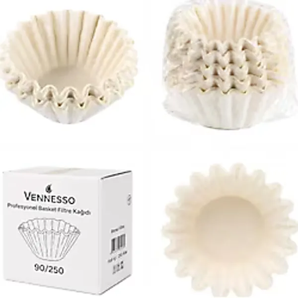 Vennesso Basket Tipi Kahve Filtre Kağıdı 250 Adet 90/250