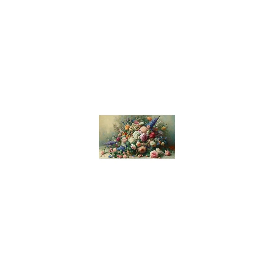 Venspor Renkli Çiçek Buketi Arkaplan 200 x 150 cm Fon Duvar Örtüsü