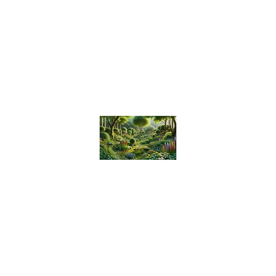 Venspor Yeşil Doğa Bahçesi Arkaplan - 200X150CM Fon Duvar Örtüsü