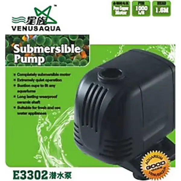 Venus Aqua E-3302 Akvaryum Sirkulasyon (Sump) Motoru 1000 Lt / H 18W
