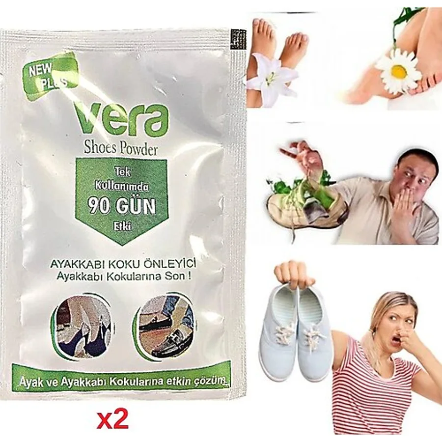 Vera Ayak Kokusu Giderici Ayakkabı İçi Koku Önleyici Toz 2 x 10 G