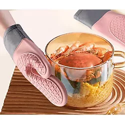 VeraGlobe Buğz Isıya Dayanıklı Silikon Fırın Eldiveni