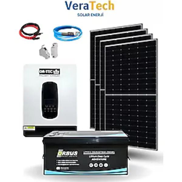 Veratech 4.2 Kw Lityum Akülü Hazır Solar Enerji Bağ Evi Paketi