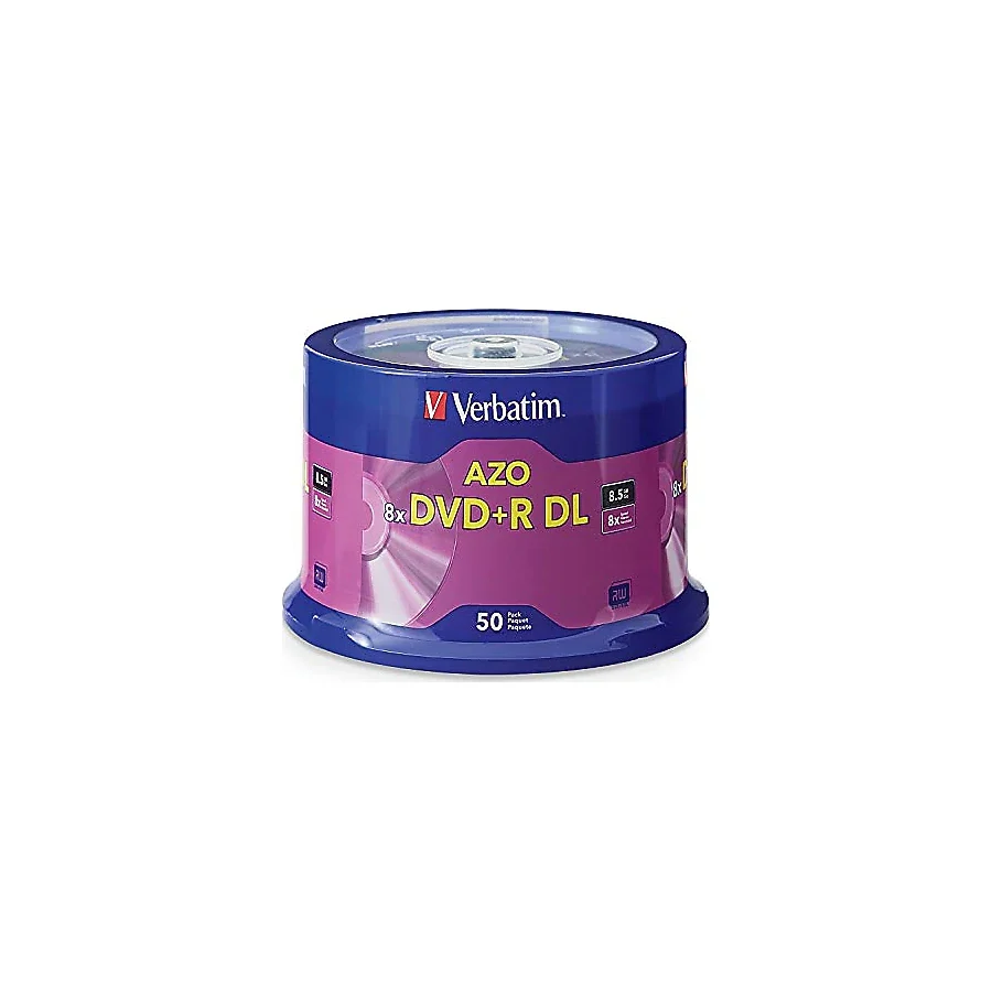 Verbatim DVD + R DL 8,5 GB 8 x 50 PK - bos dvd (DVD + R DL, mil)