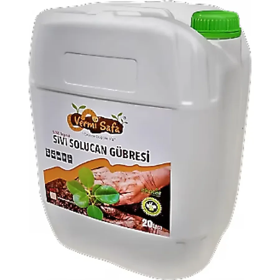 Vermisafa Organik Doğal Konsantre Sıvı Solucan Gübresi 20 L
