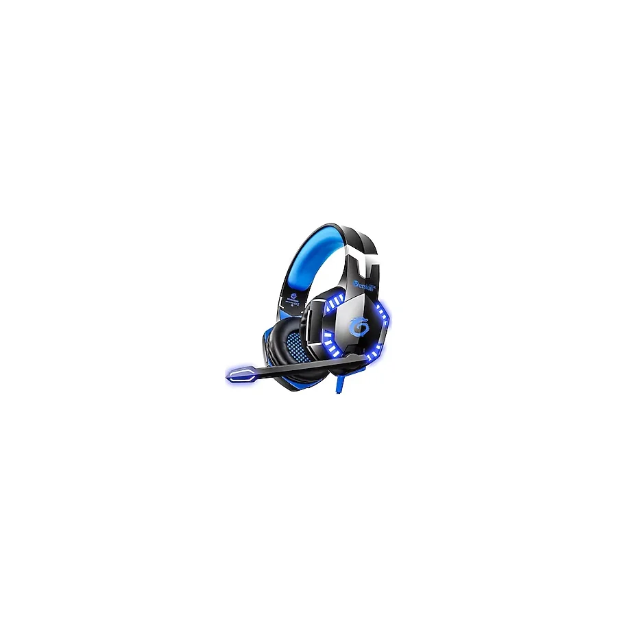 VersionTECH. Xbox One PS4 PC için G2000 Stereo Oyun Kulaklığı, Gürültü Iptal Mic ile Surround Ses Aşırı Kulak Kulaklıklar, LED Işıkları, Laptop, Mac, iPad, Nintendo Switch Oyunları için Ses Kontrolü-M