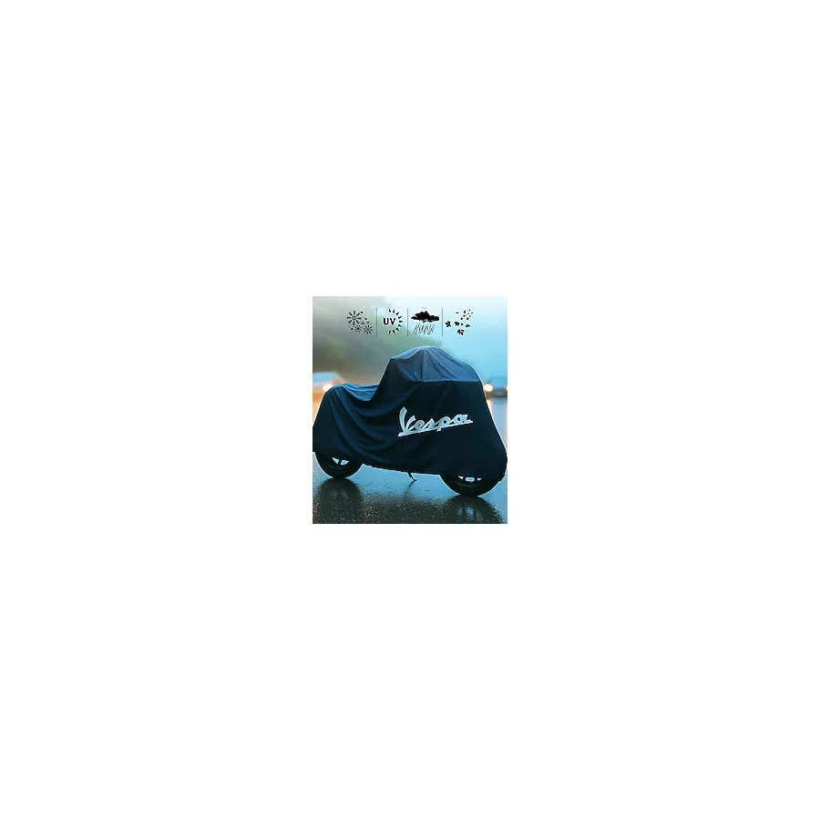 Vespa Gts 300 Supertech Motor Branda Siyah Su Geçirmez Motosiklet Brandası