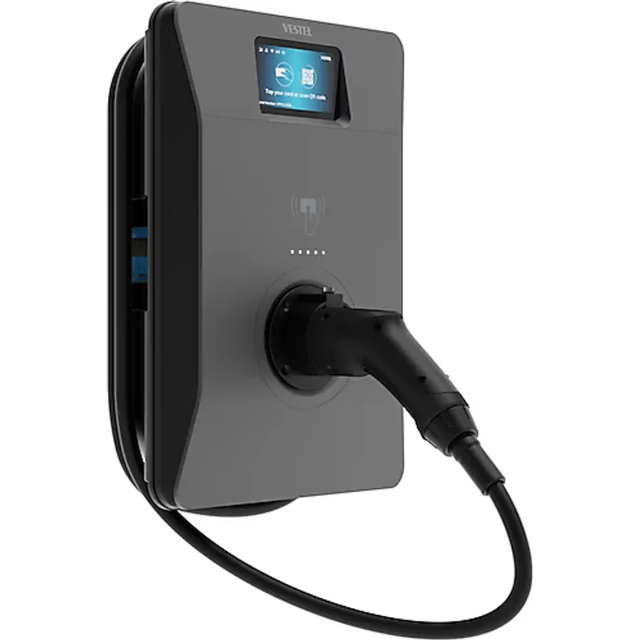 Vestel Elektrikli Araç Şarj İstasyonu Zes4-Ac22swldmıd T2p Smart 22Kw Wifi'lı Kablolu Ekranlı