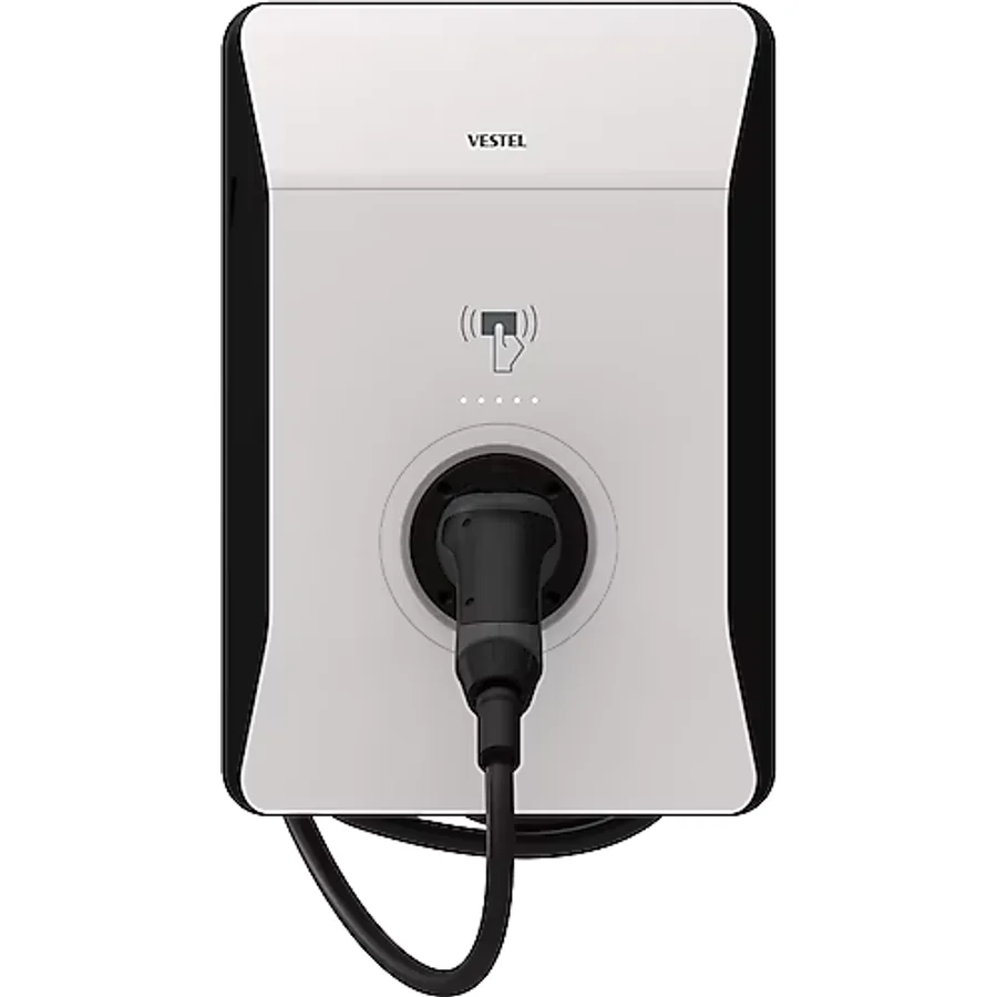 Vestel EVC04 AC22SW-T2P OPT1 TR 22 kW Kablolu Elektrikli Araç Şarj İstasyonu
