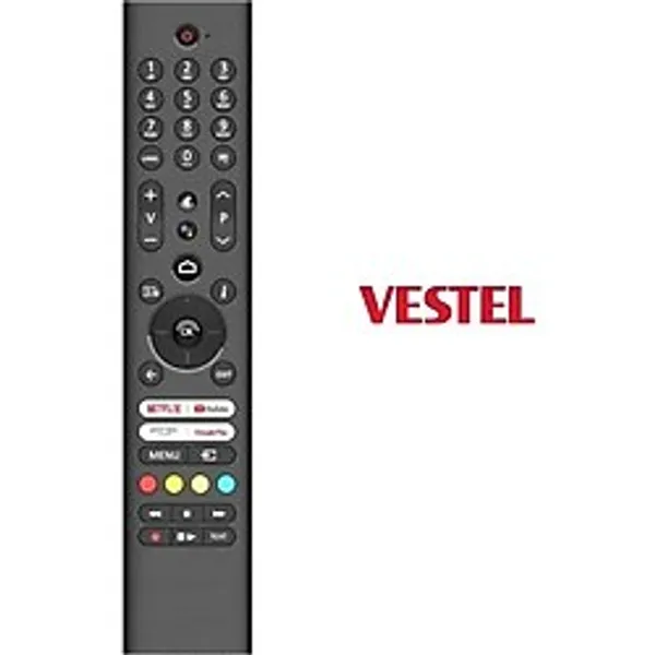 Vestel İle Uyumlu V6 Netflix Youtube Prime Google Tuşlu Televizyon Kumandası -Ses Komutlu