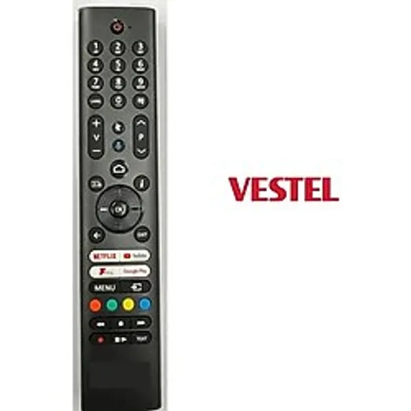 Vestel İle Uyumlu V7 Netflix Youtube Google Tuşlu Televizyon Kumandası -Ses Komutlu